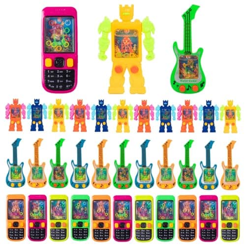 Handheld Water GameWater Ring Toss Handheld Toys Mixed Designs Ideal for Party Favors Goodie Bag Stuffers Classroom Rewards Prizes Birthday Return Gifts Valentines Day Back to School Gifts 10