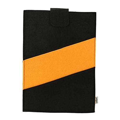 TGK Laptop Bags Briefcase Sleeve Carrying Case Tablet Cover Pouch Laptop Messenger Hand Bag for Women and Men (11.6 to 12 inch Sleeve, Black - Orange)