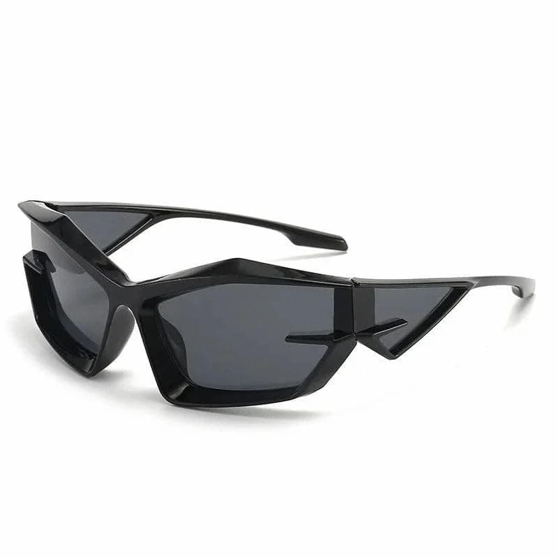 Dervin UV Protected Non-Polarized Sports Sunglasses for Men & Women Driving Cycling Fishing Cricket Sunglasses (Black)