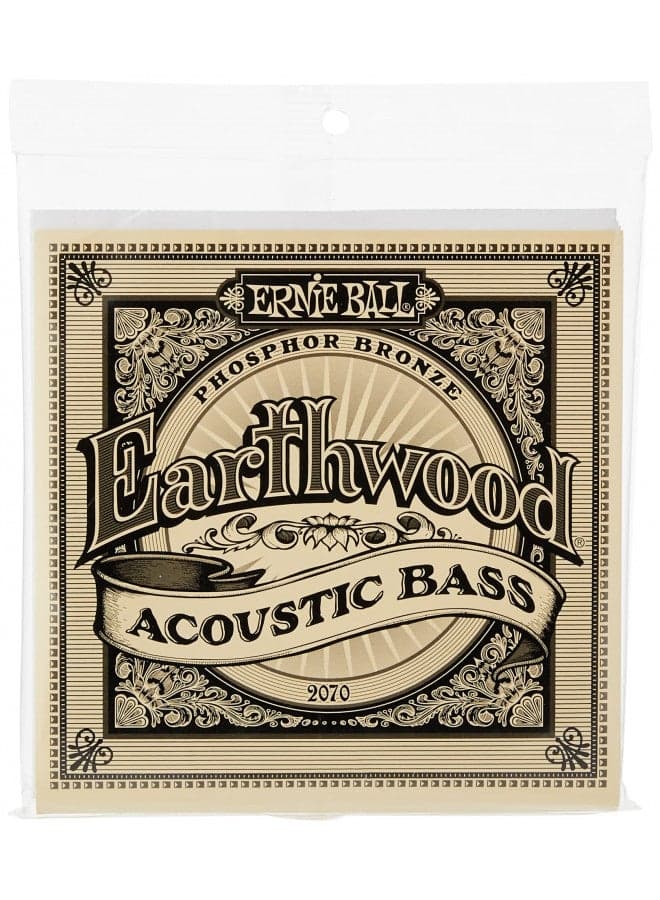 Ernie Ball Earthwood Slinky Phosphor Bronze Acoustic Bass Guitar Strings, 45-95 Gauge (P02070)