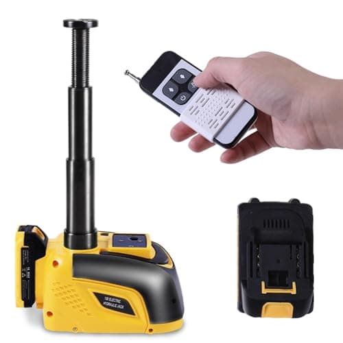 STANDTALL Electric Car Jack Hydraulic Cordless Remote Control 5 Ton 18V Automatic Small Portable Tire Change Kit Emergency Repair Tire Tools for SUV Sedans Vehicle MPV
