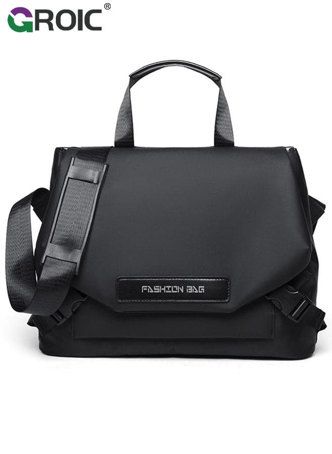 Large Capacity Shoulder Bag,Leisure Waterproof Polyester Messenger Bag,Crossbody Bag with Adjustable Strap,Satchel Purse with Multi Pocket