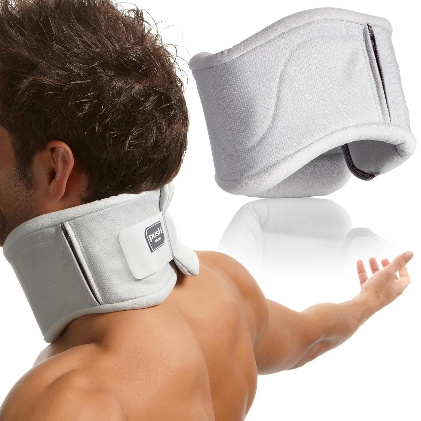 med Neck Brace from Push Braces in White 10cm Height Size 2 10cm Height Size 2 White