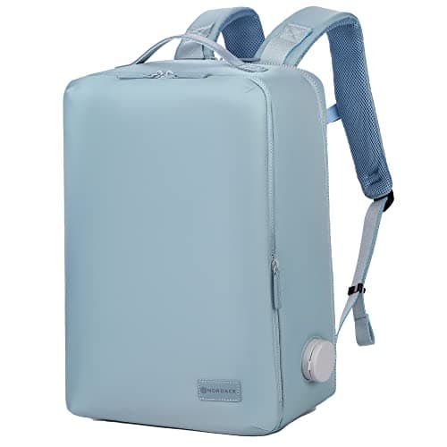 Nordace Laval Smart Business Travel Backpack with USB Charging Port Water Resistant Professional Laptop Backpack for Work Meetings and Daily Commute 156 Inch Sky Blue