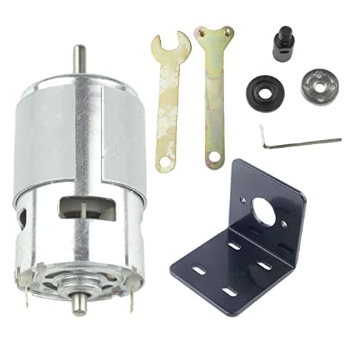 CONQUERALL 775 Motor 12V 8000RPM / 24V 16000RPM Large Torque High Power DC Motor with Saw Blade Connecting Rod Set and Bracket