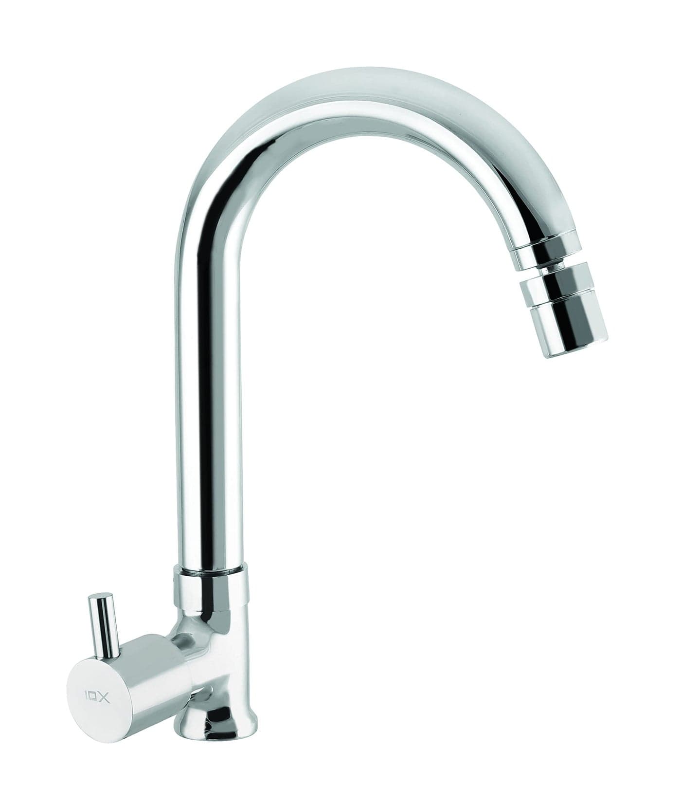 10X Brass Swan Neck Tap FLPR-8965 Neck Rotatable Table Mount Chrome Plated