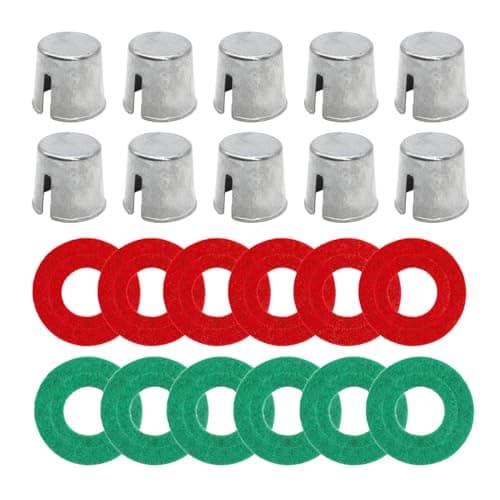 BESULEN 10PCS Car Battery Post Terminal Shims Auto Lead Terminal Shim Caps with 12 Piece Washers for Top Post Battery Post Ends Repair Universal for Vehicles SUV Truck RV Boat