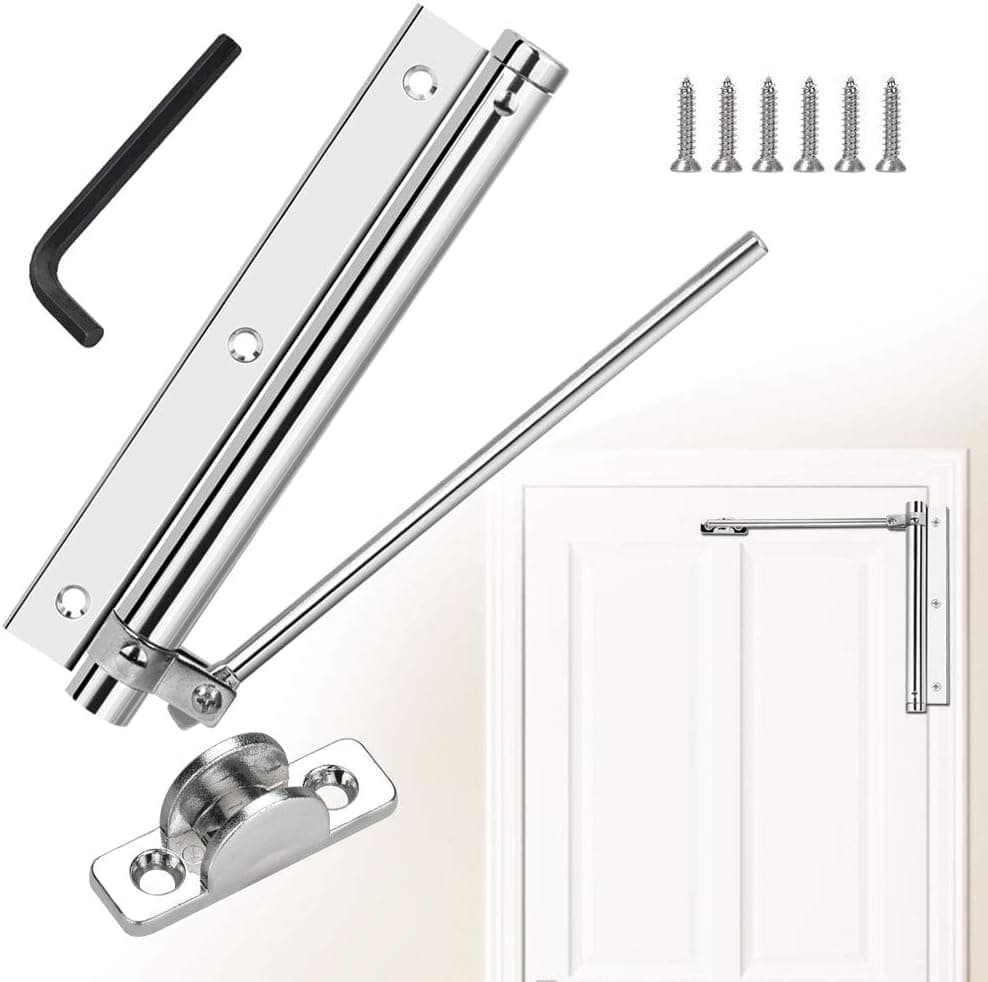 Drofail Door Closer Door Closers to Convert Hinged Doors Alloy Automatic Fire Rated Door Closer SelfClosing Use to Wooden DoorMetal DoorSecurity Door Steel