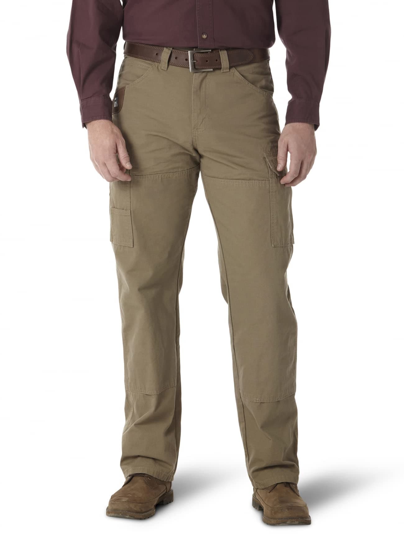 Wrangler Riggs Workwear mens Ranger work utility pants, Bark, 36W x 36L US