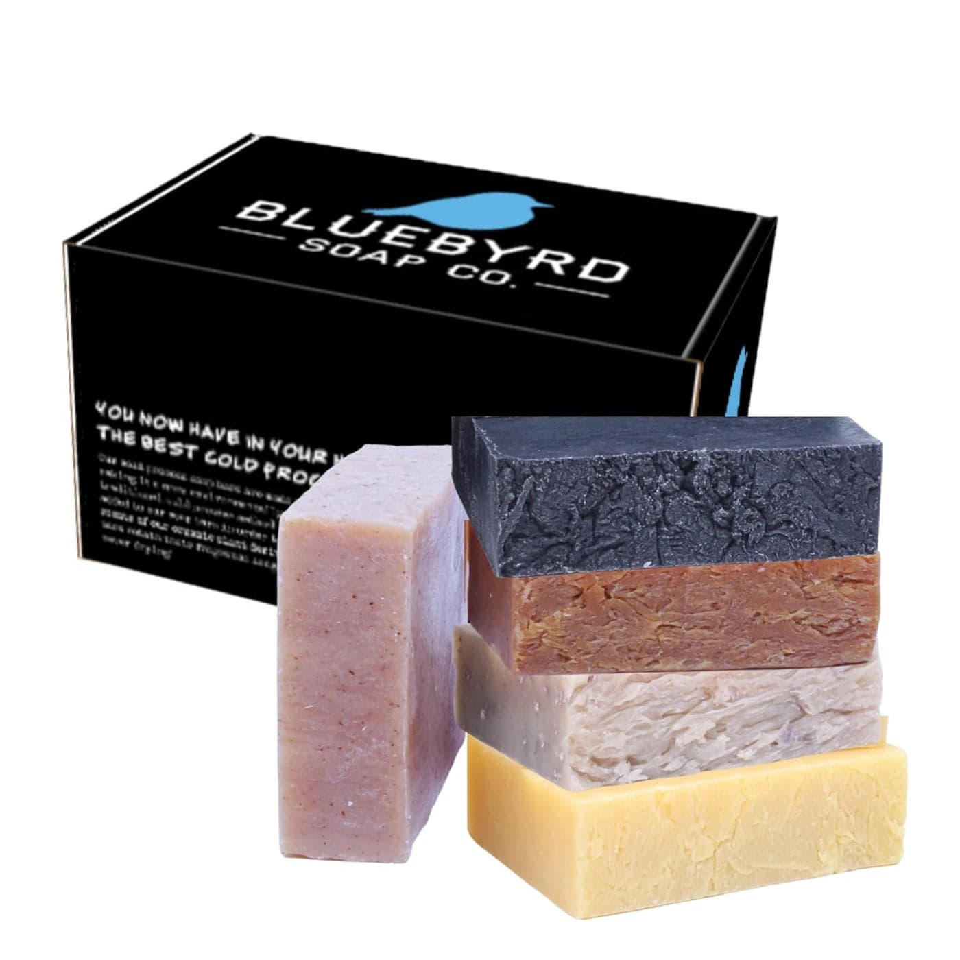 Bluebyrd Organic Soap Bars 5 PCS Natural Bar Soap Gift Set of 5 Pure Essential Oil Vegan Organic Ingredients Spa Gifts for Women Men Body Face Soap Bar Organic