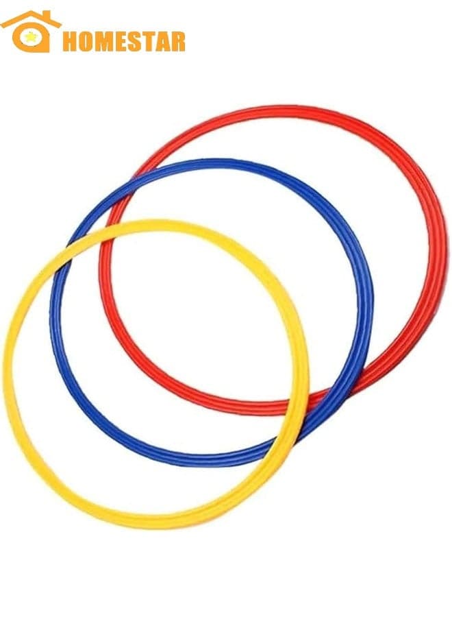 12-Piece Football Speed Agility 40CM Training Rings, With Carry Bag for Practice, Outdoor Games