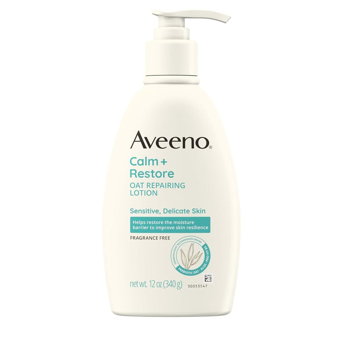 Aveeno Restorative Skin Therapy Moisturizing Oat Repairing Cream for Sensitive Distressed Dry Skin with Prebiotic Oat Aloe Formulated without Parabens Fragrance Steroids 12 oz