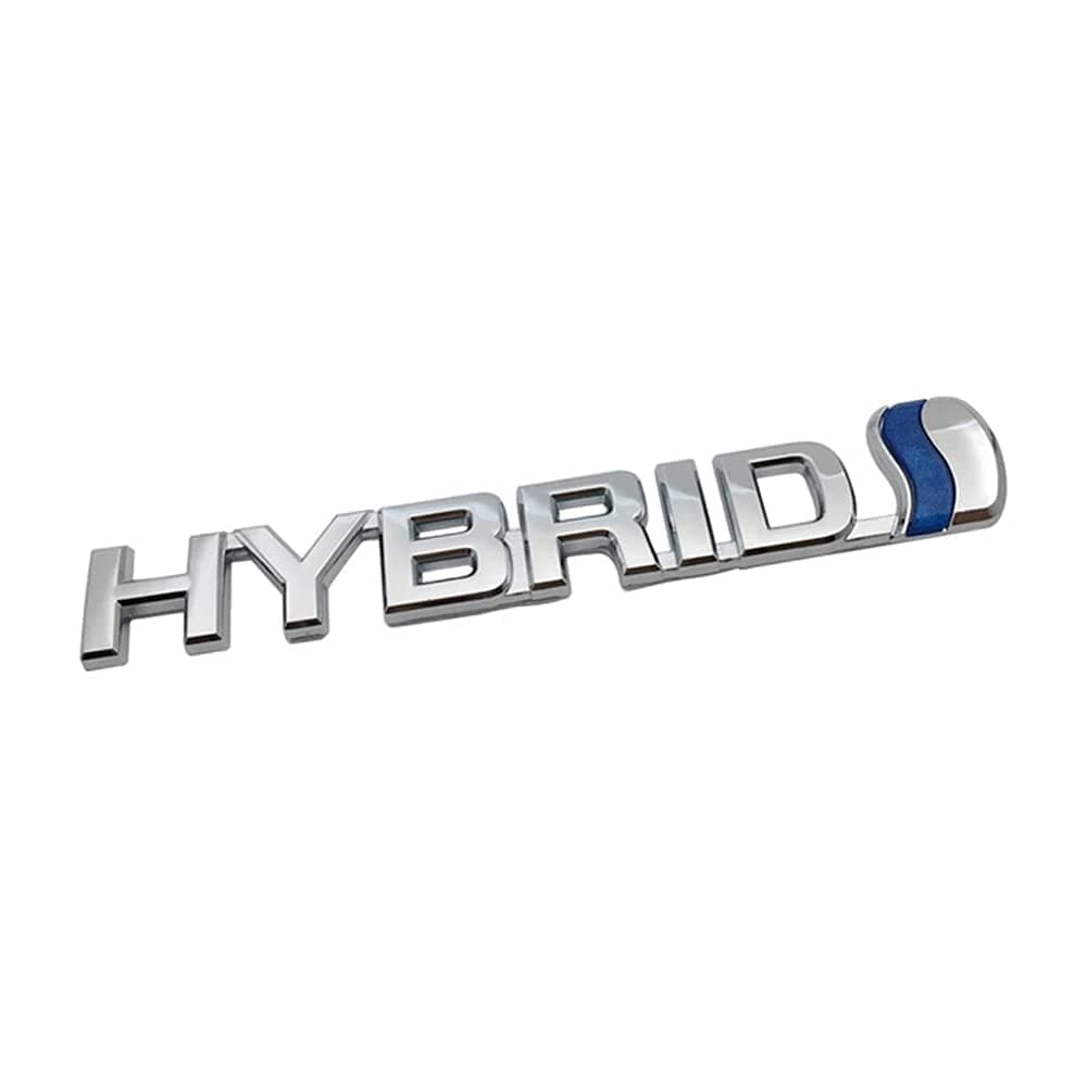 GOUPP 3D Metal Hybrid Logo Car Side Fender Rear Trunk Emblem Badge Decals Sticker for Jeep Dodge Mercedes BMW Mustang Volvo Nissan VW Ford Honda Toyota Jaguar Car Decoration Accessories