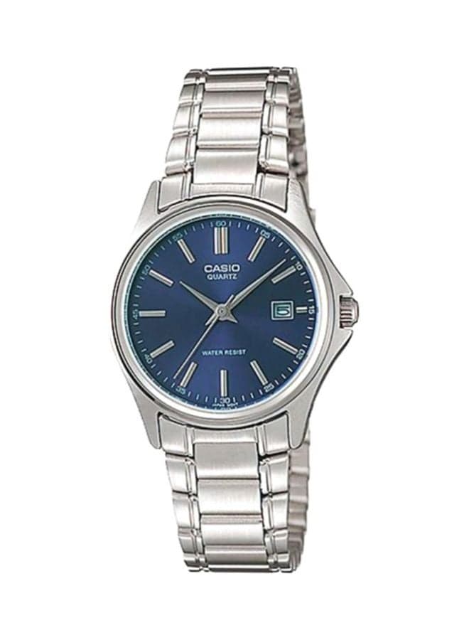 Men Enticer Series Water Resistant Analog Watch LTP 1183A - 2A - 32 mm - Silver