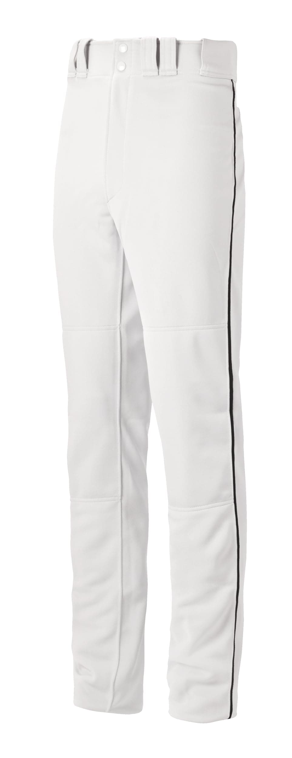 Mizuno Boys Youth Select Pro Piped Pant G2 L WhiteBlack WhiteBlack Large US