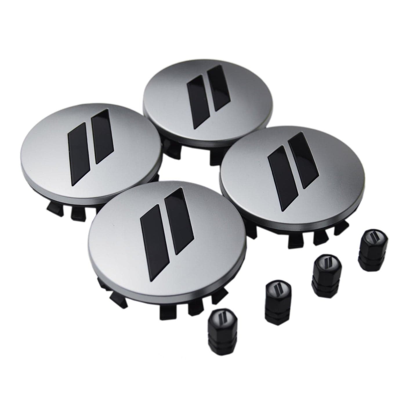 Set of 4 63mm25 inches Slash Wheel Center Caps Covers HubCaps Tire Valve Stem Caps Trim for Dodge Charger Challenger Durango Hornet Dart RT SRT Magnum Nitro Journey Caliber Avenger