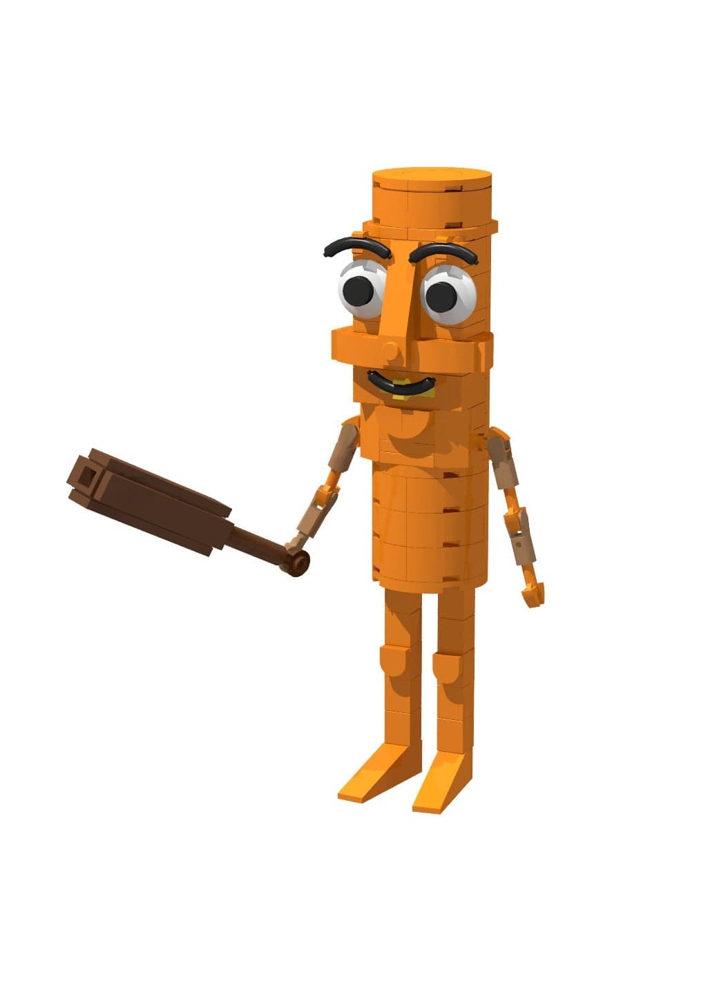 AI Shanhaijing Tung Tung Tung Sahur stickman building block model handmade toys, start a fantasy puzzle journey, suitable for collection