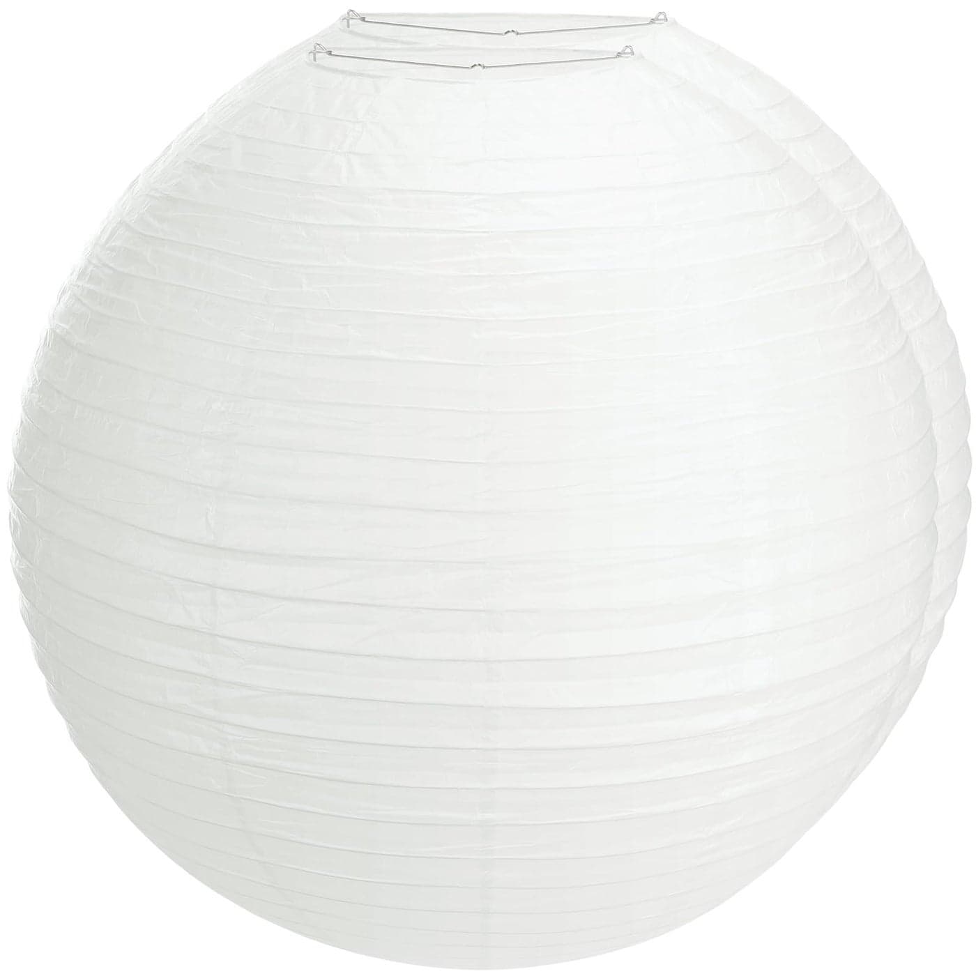 Lanties 2 Pcs Chinese Paper Lantern 30 Jumbo Round Lantern Lamp Japanese Hanging Ball luminary for Bridal Shower Decoration Anniversary Birthday Classroom Ceiling Wedding Party Supply(White)