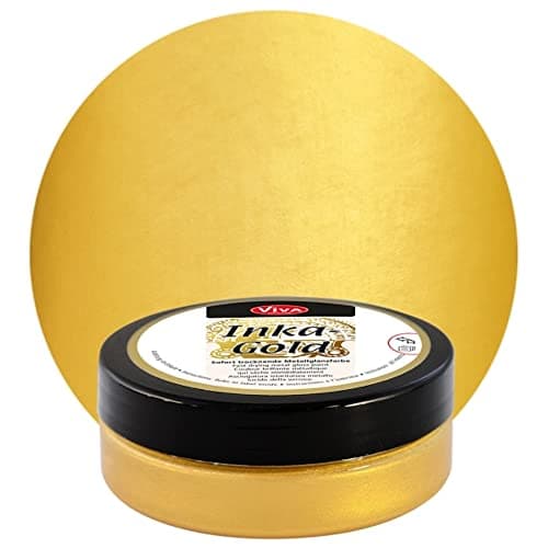 Viva Decor Inka Gold Gilding Wax2.3 oz (Gold) - Easily Applicable, Wax-Based Metallic Polishing Paste. Quick-Drying Metal Shine, High Gloss Effects for DIY. Decor Paste for Wood, Clay & Terracotta