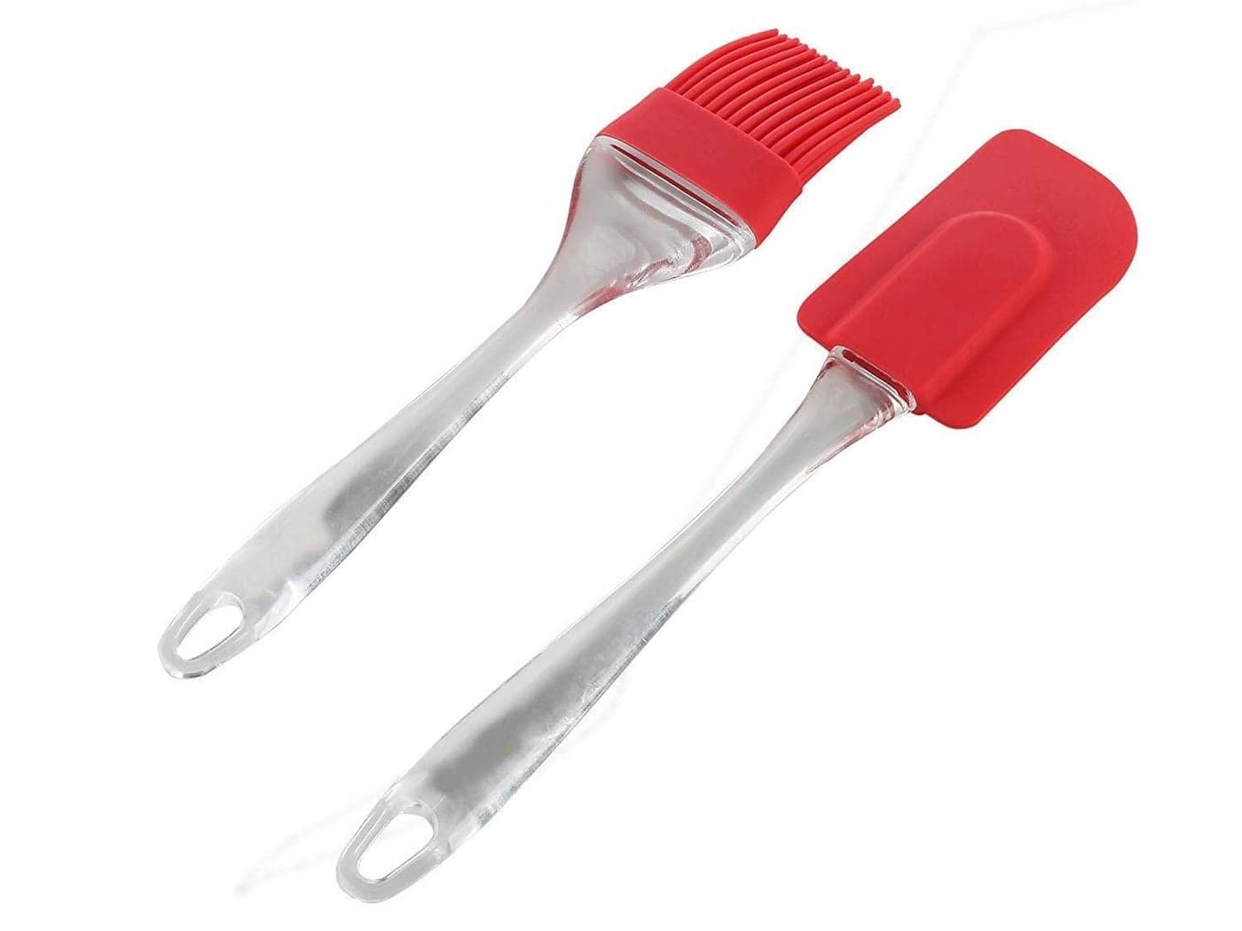 Nexellar Silicon Spatula Oil Brush Set- Multipurpose Non-Sticky Small Basting Brush for Cake Mixer, Grilling, Tandoor, Cooking, Baking Oil Brush for Kitchen Use (Multicolor)