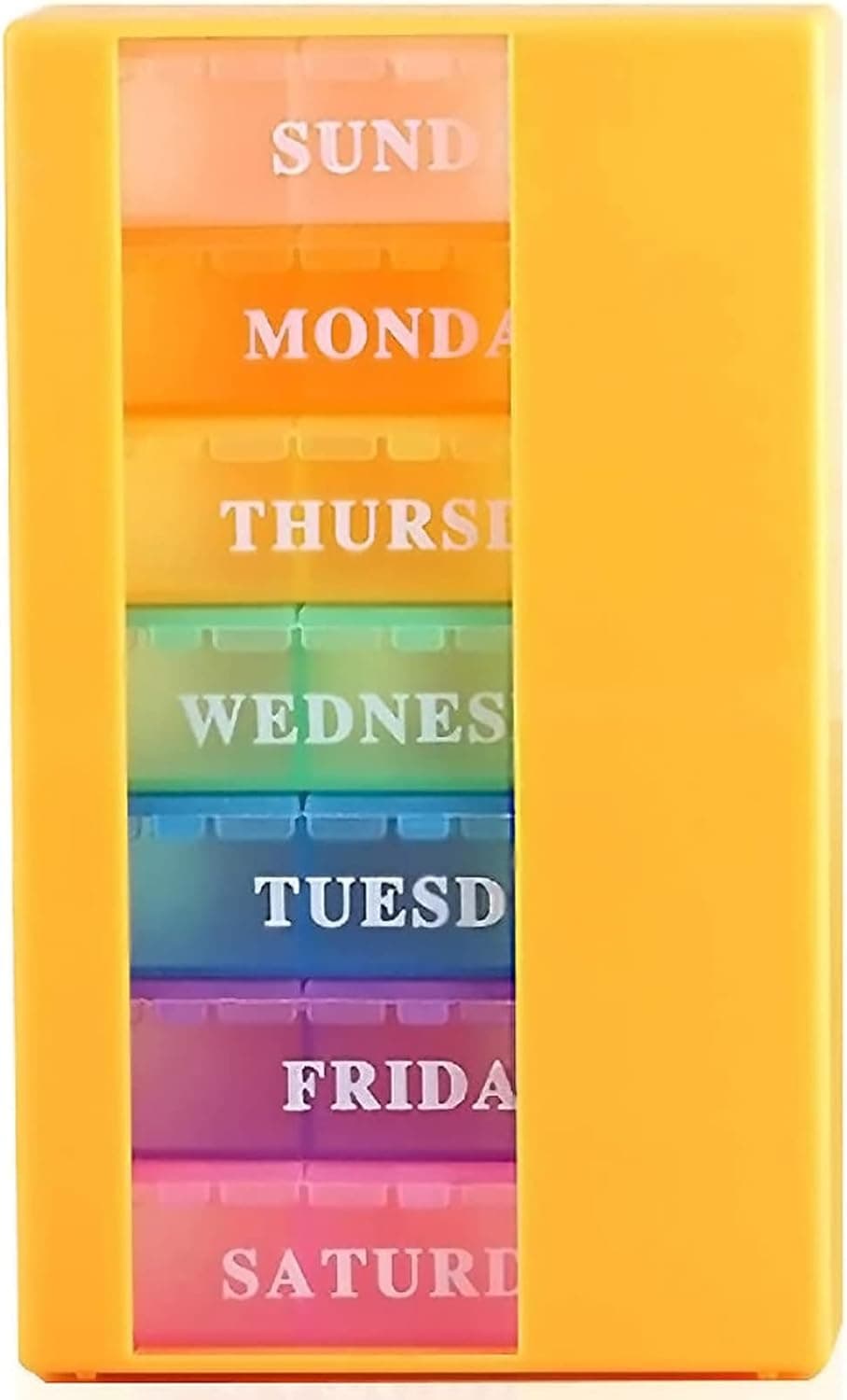 Orange Pill Organizer for Adults