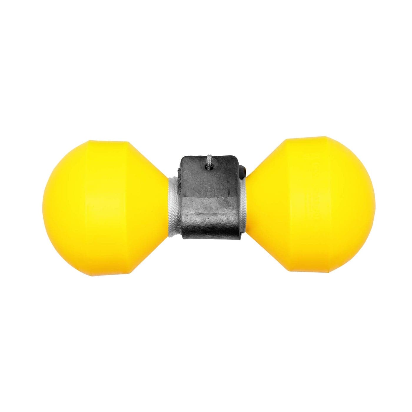 Lindy Marker Buoy for Fishing Internal Ballast Weights and 60 ft of RotProof Cord Hot Yellow