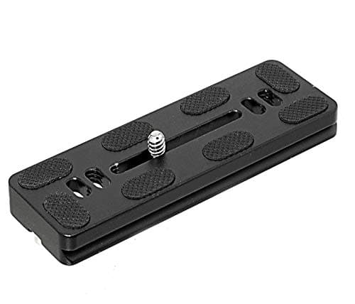 Fotasy 100mm Arca Swiss Plate, 100 mm QR Quick Release, Long Arca Type Plate, Tripod Quick Release Plate fits Arca-Swiss Standard Clamp for DSLR Camera Lens Tripod Ballhead