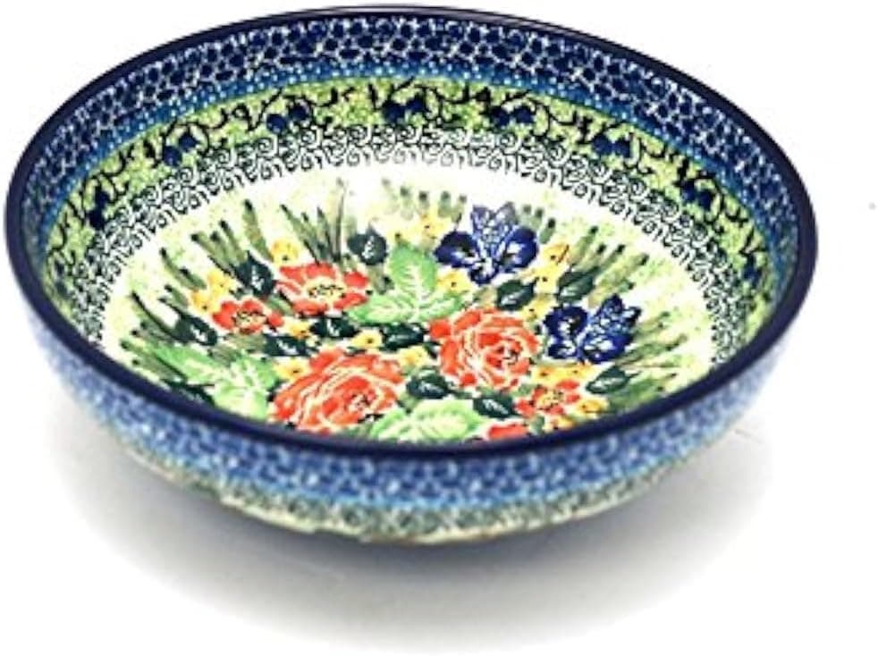 Polish Pottery Bowl Contemporary Salad Unikat Signature U4400