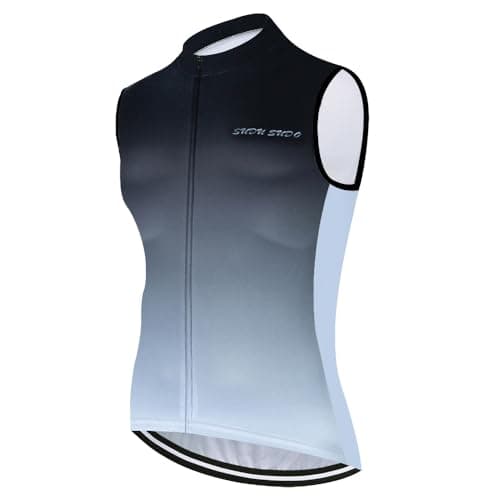 SUDU SUDO Men's Cycling Jersey Sleeveless Tops Clothing Bike Shirts Vest Breathable Bicycle Clothing Jacket