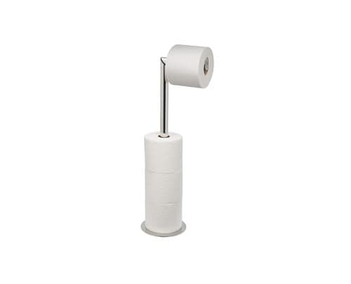 Joseph Joseph EasyStore Luxe 2 in 1 FreeStanding Toilet Paper Holder Stand Premium Stainless Steel Up to 4 Toilet Roll Storage