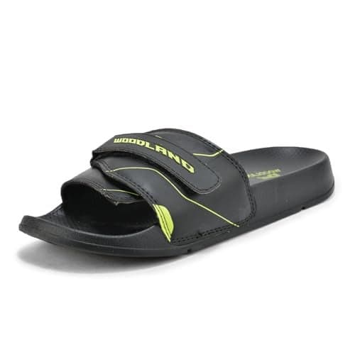 Woodland Men's Black PU slipper -9 UK (43EURO) (OSLD 6290024)