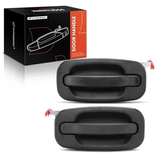 A-Premium - Rear Left & Right Exterior Door Handles - Compatible with Chevy Silverado 1500 2500 3500, Tahoe, Avalanche, Suburban & GMC Sierra, Yukon & Cadillac - 2000-2007 - Replace# 15721571 15721572