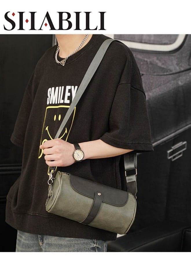 Men's Versatile Black Shoulder Bag, Boys' Multi-pocket Crossbody Bag Sling Bag Side Bag Carry Bag Messenger Bag, Daily Commuter Cycling Bag Sports Bag Phone Bag Trekking Bag for Students, Teenagers