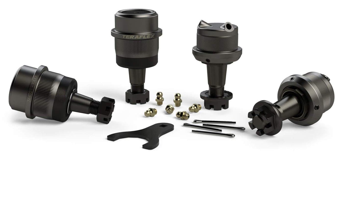 TeraFlex 3442022 JK Dana 3044 Complete Knurled Ball Joint Set 1 Pack