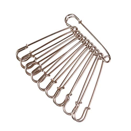 Baitaihem 50 Pcs Large Steel Safety Pins 3 inch Heavy Duty Safety Pins for Blankets, Skirts, Kilts, Crafts