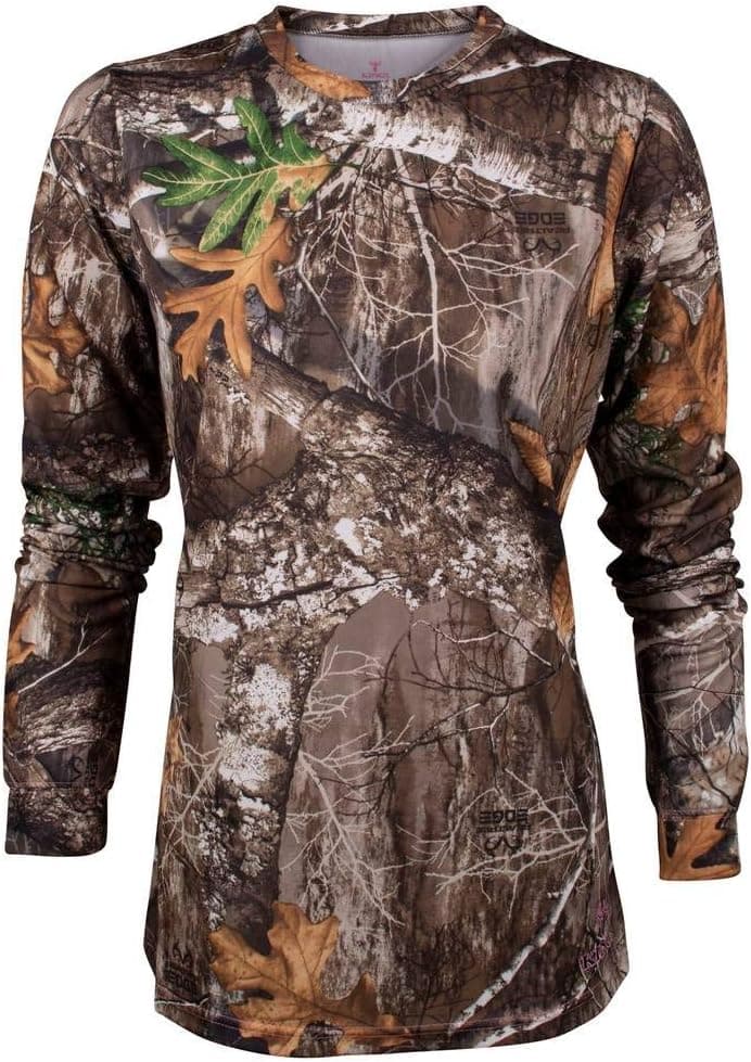 King's Camo Women's Hunter Long Sleeve Shirt in Realtree Edge