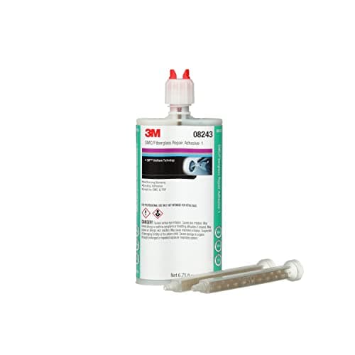 3M SMC/Fiberglass Repair Adhesive-1, 08243, Black, 200 mL Cartridge, Two-Part Urethane or Two-Part Epoxy Adhesive for Auto Repair Jobs
