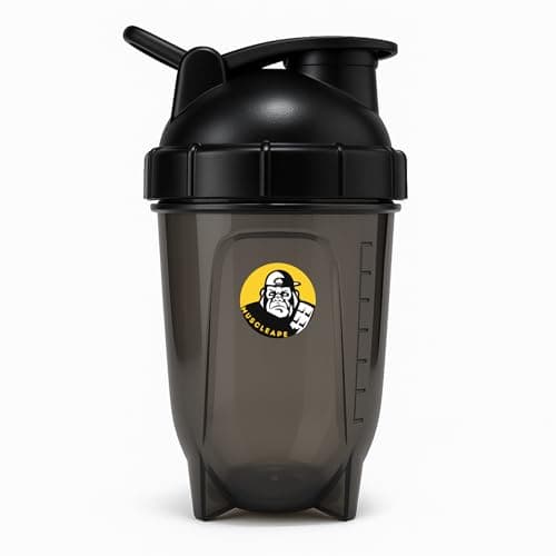Muscleape Black Bullet Protein Shaker Bottle 760 ml – Leak-Proof, BPA-Free Gym Shaker with Mixing Ball & Measurement Scale, Ideal for Protein Shakes, Pre-Workout & Smoothies, for Men & Women