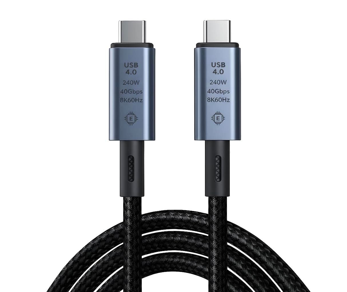 VIHOMI 240W Thunderbolt 4 / USB4 Type-C to Type-C Ultra HD Display Cable (1M) – 40Gbps Data Transfer, 8K@60Hz Display, Fast Charging Power Display Cable for MacBook, iPhone, Laptop, Tablet & eGPU