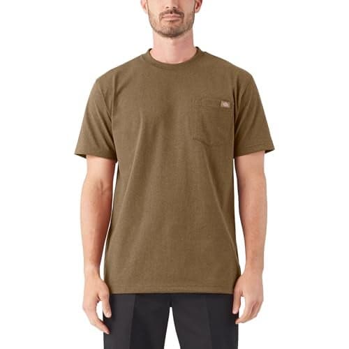 Dickies Men's Heavyweight Heathered Short Sleeve Pocket T-Shirt
