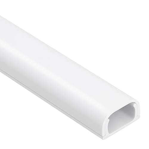 ZhiYo Wire Covers for 2 Cords, 153in White Cord Cover Kit, Cable Cover Paintable, Cable Concealer