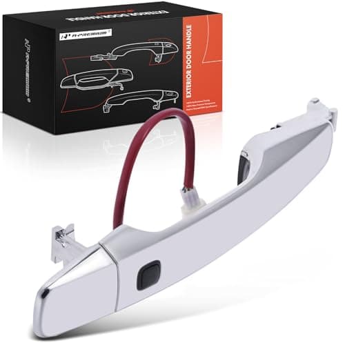 A-Premium Front Passenger Side Exterior Door Handle with Sensor Compatible with Toyota Land Cruiser 2008-2011/2013-2015 & Lexus LX570 2008-2011/2013-2015, with Smart Key Entry, Replace# 69217-60130