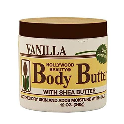 Hollywood Beauty Body Butter With Shea Butter Vanilla 12 oz Sooth Moisturize Skin