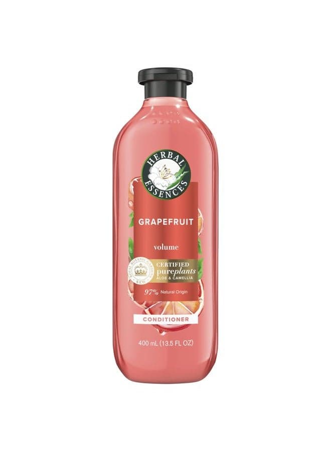 Herbal Essences Grapefruit Volumizing Conditioner, 13.5 Fl Oz, with Certified Camellia Oil and Aloe Vera, For All Hair Types, Especially Fine Hair