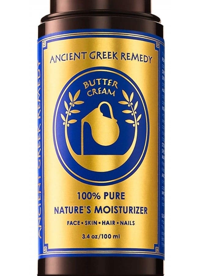 Organic Anti Aging Face and Body Butter Cream for Dry Skin, Hair, Hands, Cuticle, Nails. Made of Almond, Olive, Jojoba Vitamin E, Lavender oil. Day and Night Facial Moisturizer for Women and Men