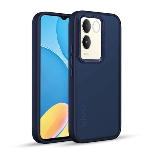 V-TAN Frosted Matte Back Cover for VIVO T2 Pro 5G, Shockproof, TPU Compatible with VIVO T2 Pro 5G (Blue)