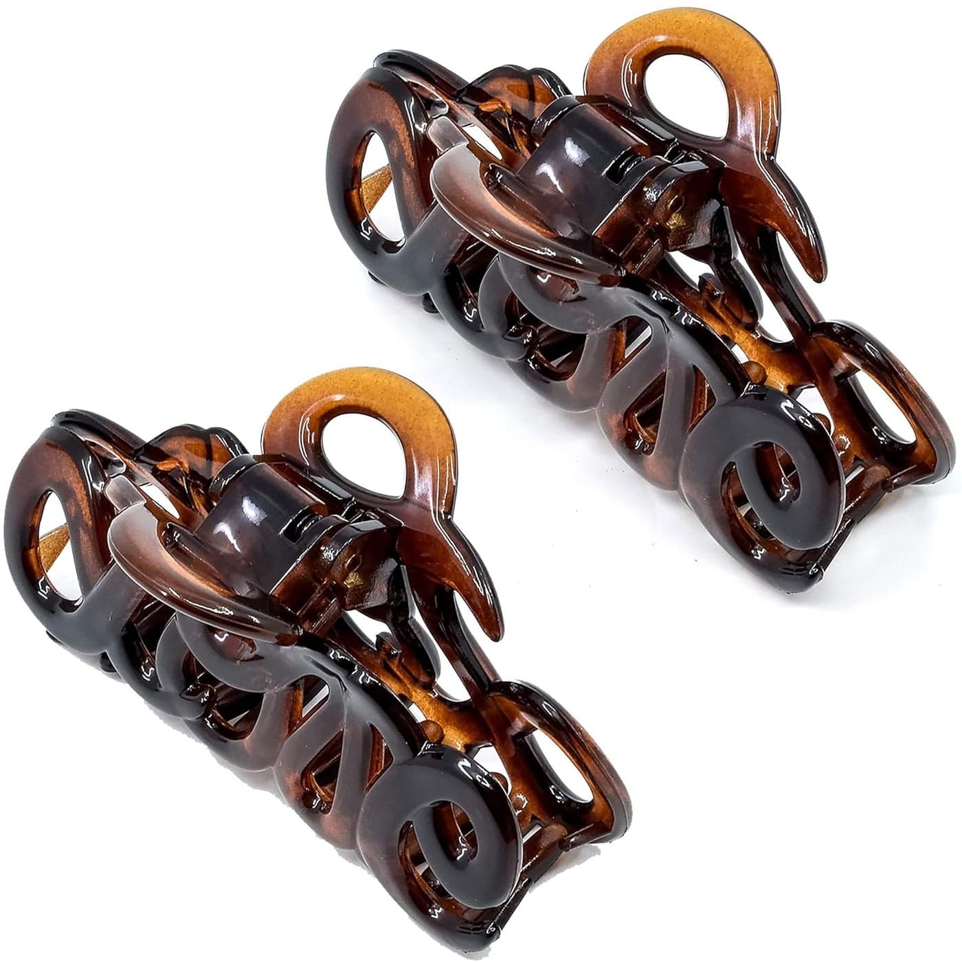 Camila Paris CP1380 2PK French Hair Clip for Women 325 inch Girls Hair Claw Clips Jaw Tortoise Cellulose Fashion Durable Styling Hair Accessories for Women Strong Hold No Slip Grip Made in France