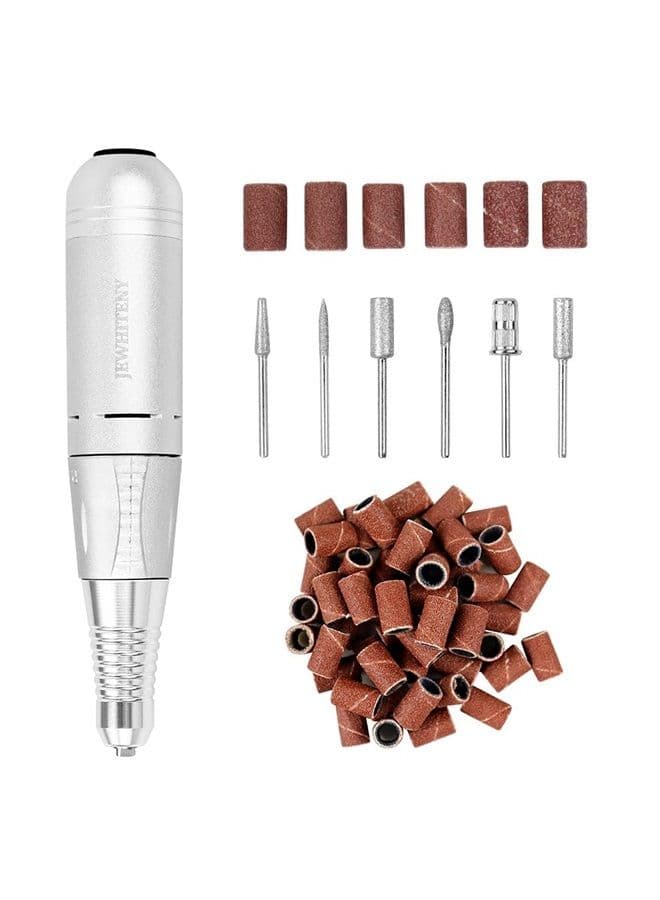 Portable Electric Nail Drill Machine Professional 35000 RPM Manicure Pedicure Polishing Nail File Drill Kit Set with Sanding Bands for Acrylic Gel Nails