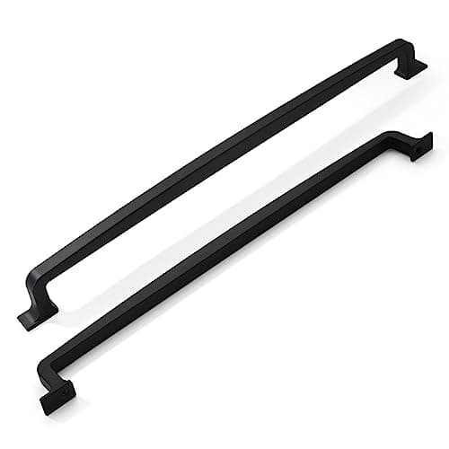 Khtumeware 6 Pack 12 Inch Cabinet Handles Matte Black Kitchen Pulls and Drawer Handles