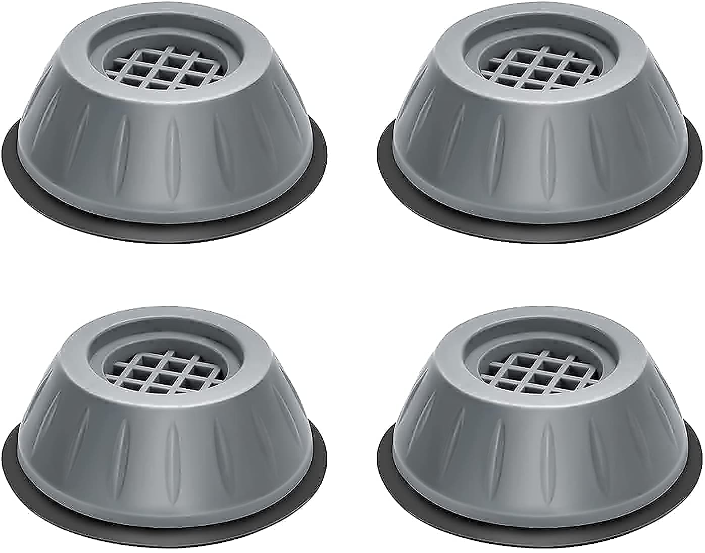 Revin Enterprise Anti Vibration Pads for Washing Machine and Dryer, Shock Absorber Noise Cancelling Washer Support, Anti Walk Heightening Pads with Suction Cup Feet (Set of 4 pcs). (2)